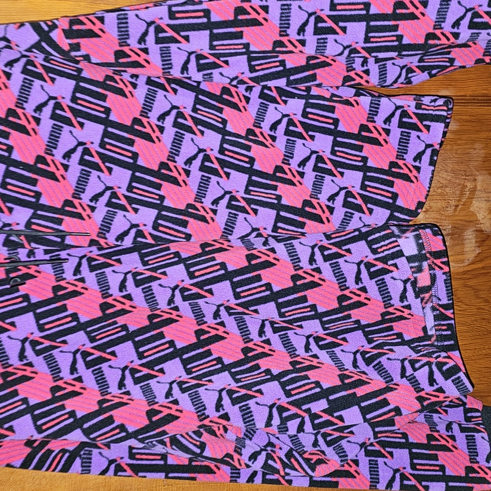 Puma Women's Sweater - Pink and Purple Pattern